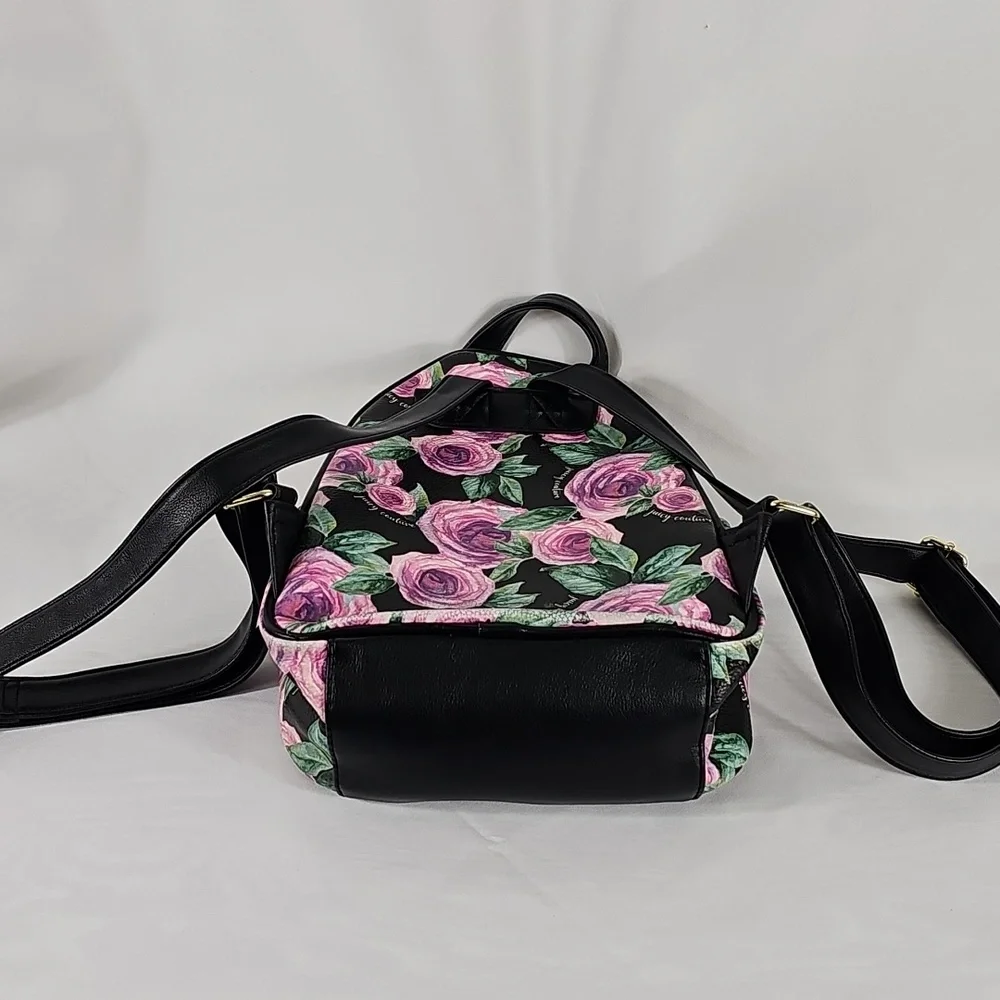 Juicy Couture Floral Mini Backpack with Pink Heart Pocket - Picture 4 of 8